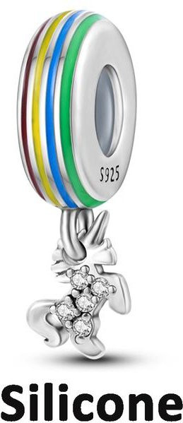 Lily there Spacer Stopper Clip Charms, 925 Silber, Damen - Bild 1