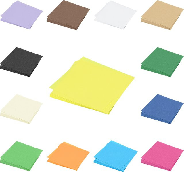 Uxcell Origami-Papier 25 Blatt, doppelseitig, rosa und blau, quadratisch, B/B: 13,97 x 13,97 cm - Bild 1