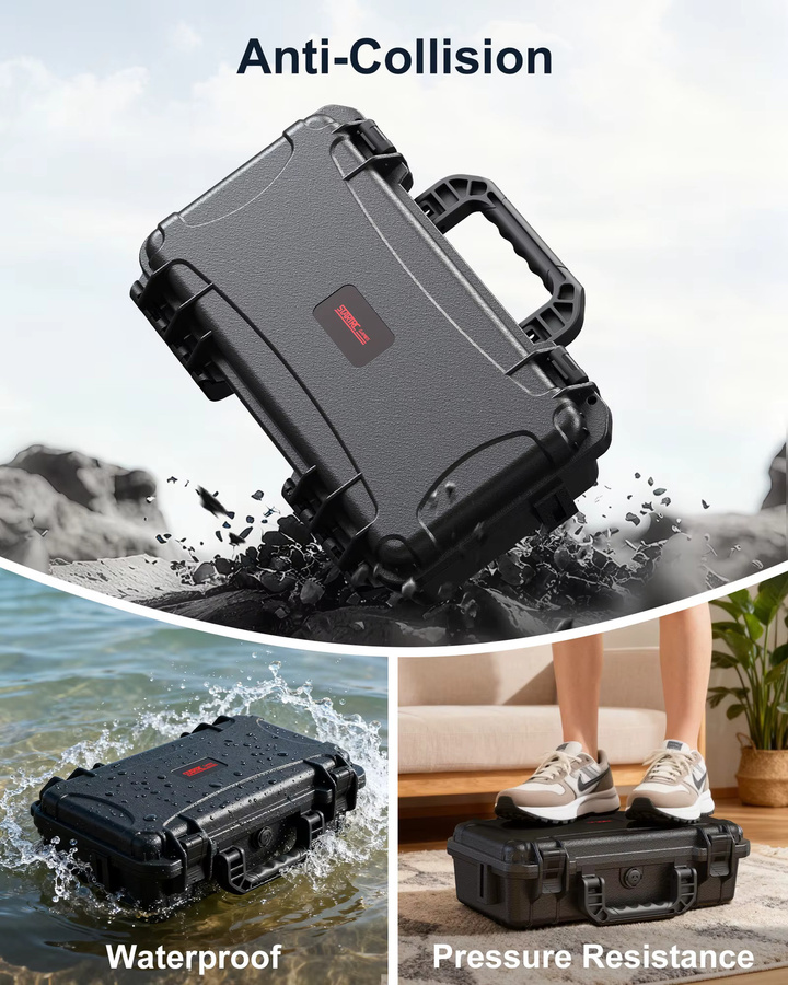 DEVASO Wasserdichte Hartschalen-Reisetasche für Nintendo Switch 2 und Zubehör, Schwarz - Bild 6
