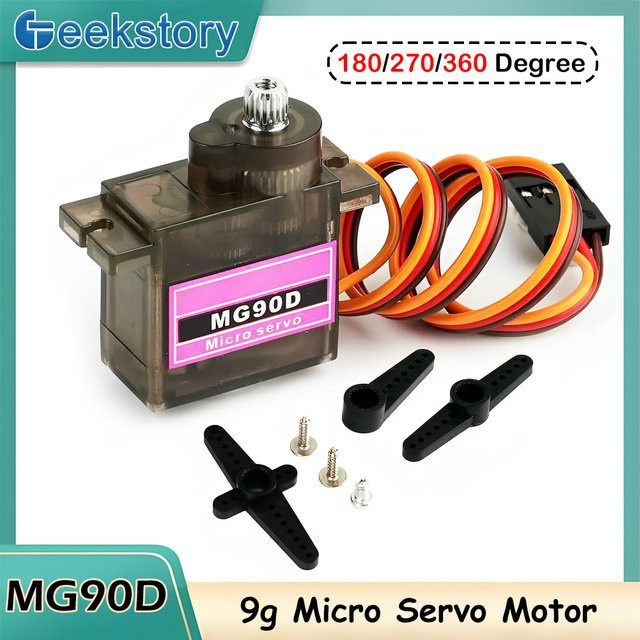wishiot MG90D 9g Micro-Servomotor, Ganzmetallgetriebe, digitales Servo, 1-4-10-teiliges Set - Bild 1