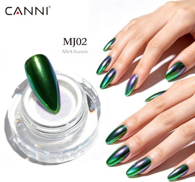 CANNI Nagelpuder Aurora Perlmutt, Metallic-Effekt - Bild 1