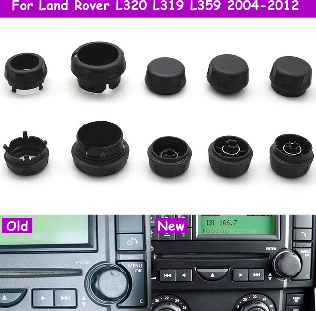 TNAI Drehknopf für Land Rover Range Rover Sport L320, Discovery 3 L319 und Freelander 2 L359 zur Steuerung von Lautstärke, AC, Temperatur und Radio in Schwarz - Bild 1