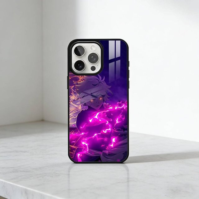 G-Gabimaru H-Hells Paradise Handyhülle für iPhone 17 16 15 14 13 Plus Pro Max mit Magnetisch für MagSafe Kabelloses Laden in Purple - Bild 1
