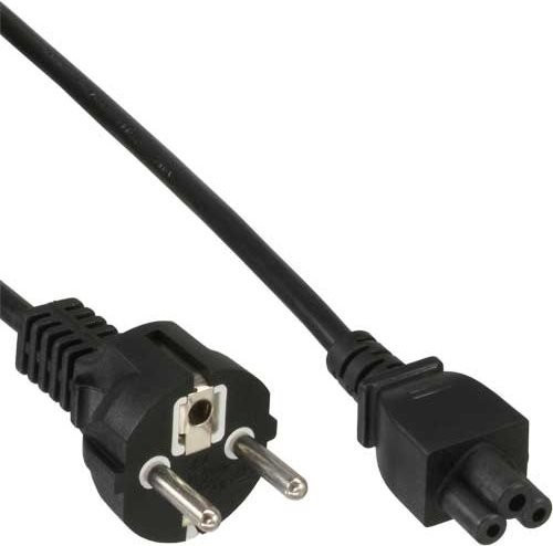 InLine Netzkabel für Notebook, 3pol Kupplung, schwarz, 10 m - Bild 1