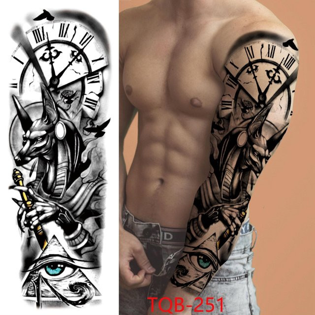 Temporäre Tattoo-Ärmel Flower Love, Unisex - Bild 1
