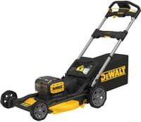 DEWALT XR Akku-Rasenmäher DCMWP134N in Gelb-Schwarz mit 53 cm Schnittbreite, 2x18V, inklusive Fangkorb, Seitenauswurf und Mulchfunktion - Bild 1