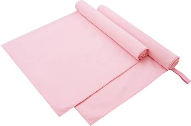 vidaXL Sporthandtücher 2er-Set Rosa B: 180 cm, H: 90 cm aus Polyester und Polyamid - Bild 1