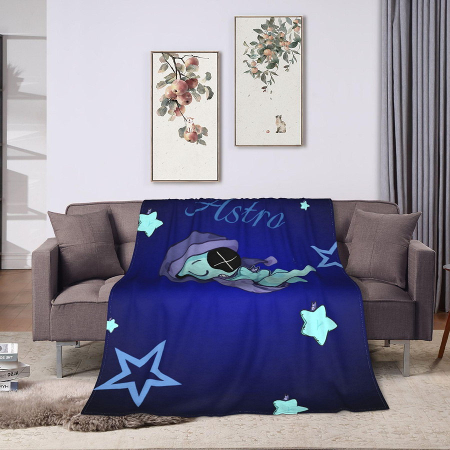 Dandys World Astro Flanell-Plüschdecke als dekorative Sofadecke für Kinder, Breite: 203,2 cm, Tiefe: 152,4 cm - Bild 5