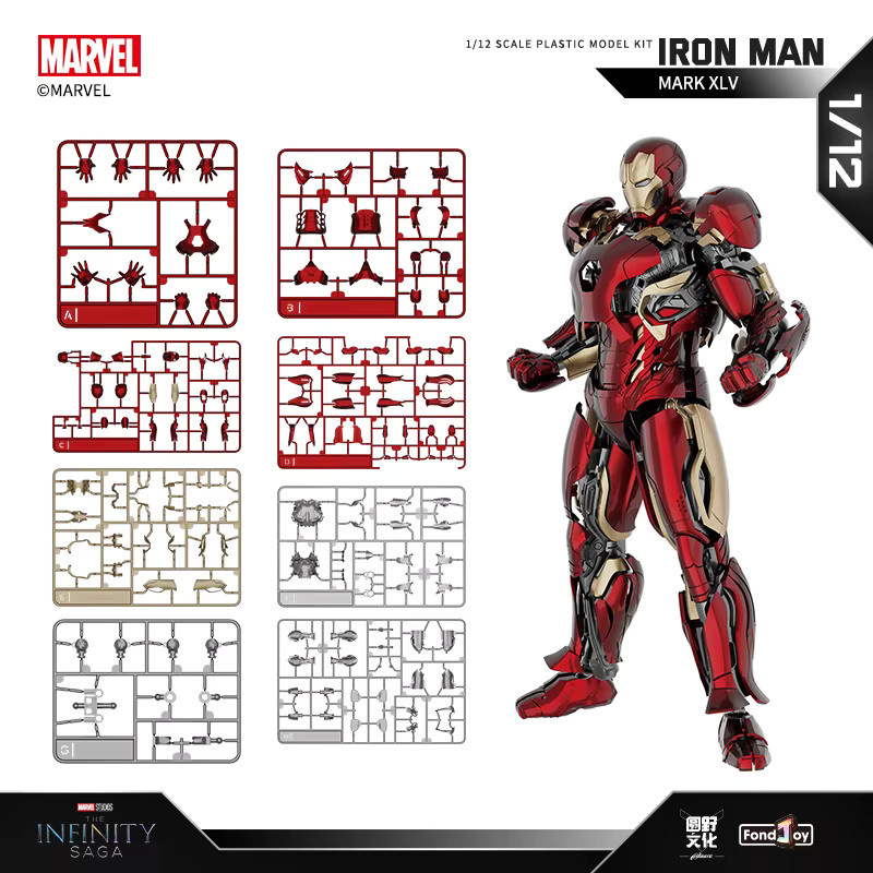 Fondjoy Marvel Iron Man MK45 MK46, Actionfigur, 1/12, Einzelfigur - Bild 5