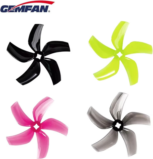 Gemfan D76 3 Zoll 5-Blatt-FPV-Propeller, 2 Paar, Kunststoff - Bild 1