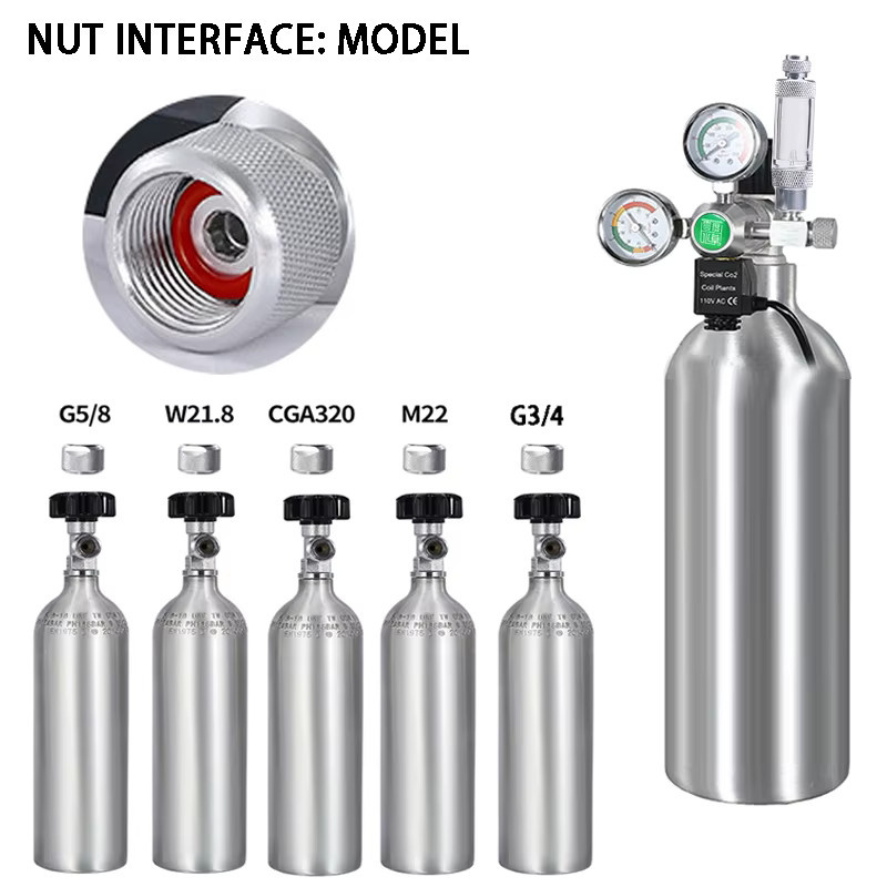 ZRDR Aquarium CO2-Regler mit elektromagnetischem Blasenzähler und Druckminderer in Silber - Bild 4