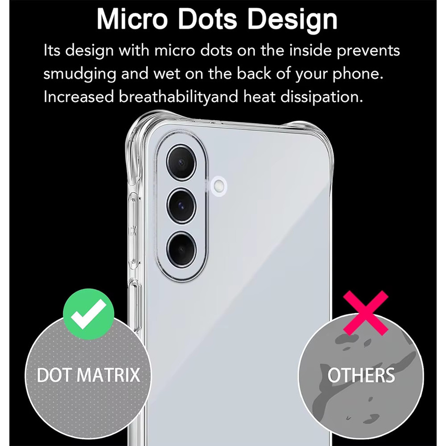 Transparente Schutzhülle für Samsung Galaxy A56 5G A55 A35 A36 A26 A16 A15 S25 Ultra S24 S23 mit verstärkten Ecken - Bild 2