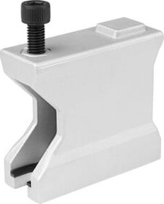 Bessey Aufspann-Sockel BASO in Silber mit Bolzenloch - Bild 1