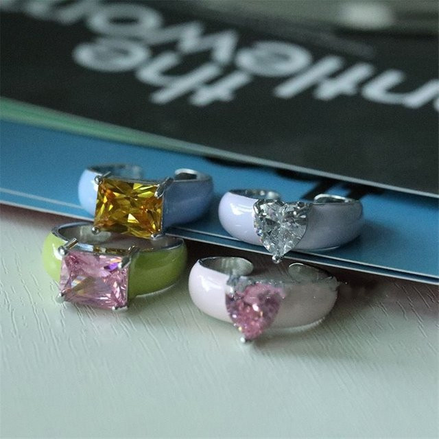 imixlot Ring, Titan, Bunt, Kristall, Zirkonia, Damen - Bild 1