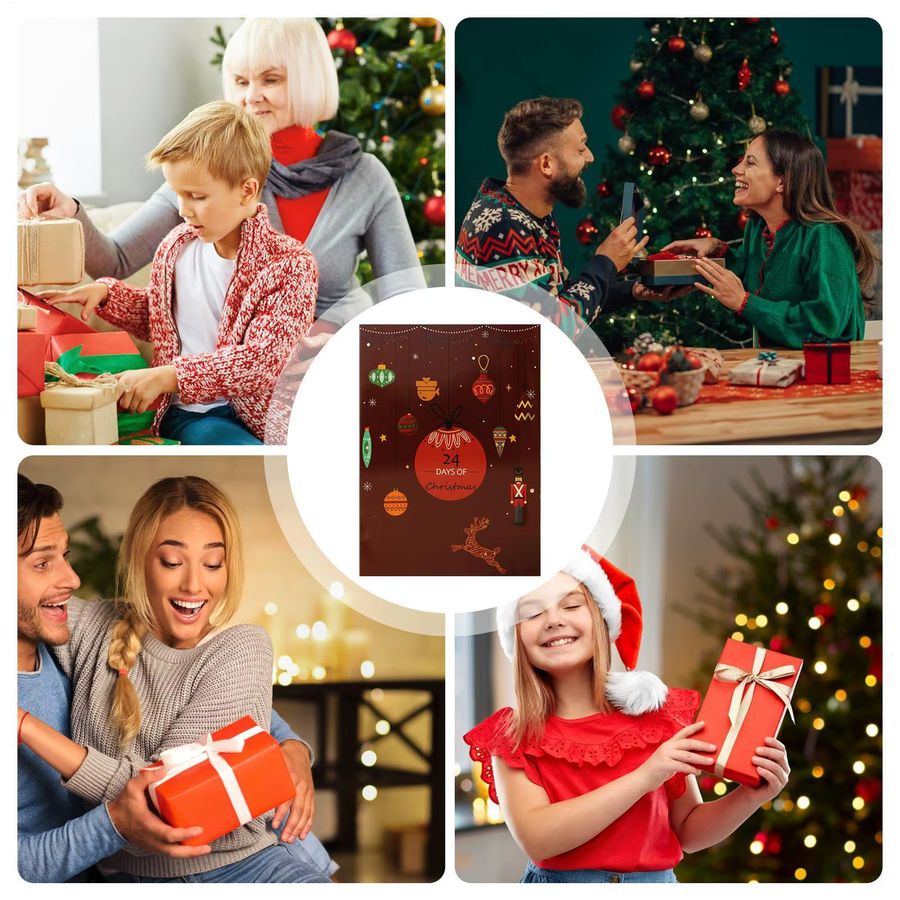 PokeBox Advent-Countdown-Kalender für Weihnachten mit Hirsch-Motiv, Multicolor, 24 Tage - Bild 5