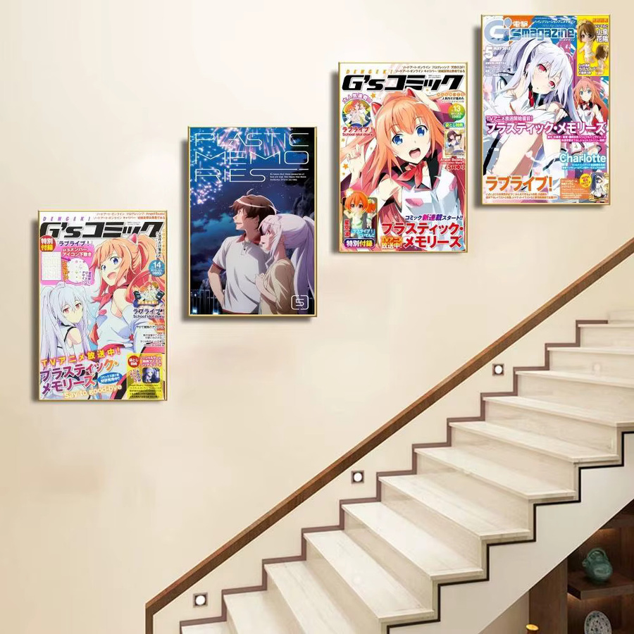 Plastic Memories Wandkunst-Aufkleber Bilibili, wasserfester Poster-Aufkleber in Mehrfarbig, Rechteckig - Bild 3