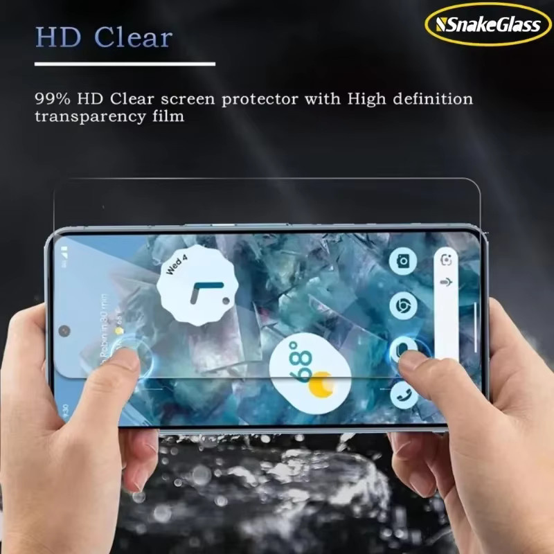 3 Stück Displayschutzglas aus gehärtetem Glas für Google Pixel 10 Pro XL 9 8 7 Pro 6A 5 4A 3A XL transparent - Bild 3