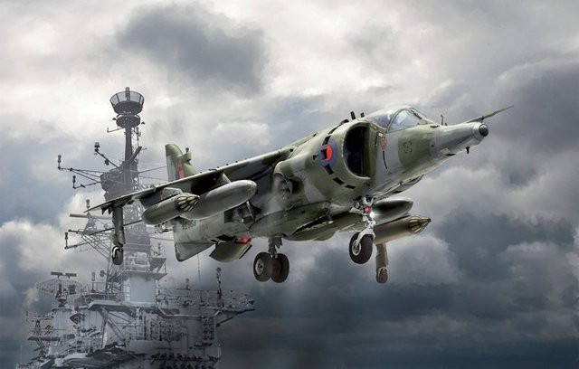 Italeri Harrier GR.3 Falklands War, Modellfahrzeug, 1:72, Grau - Bild 1