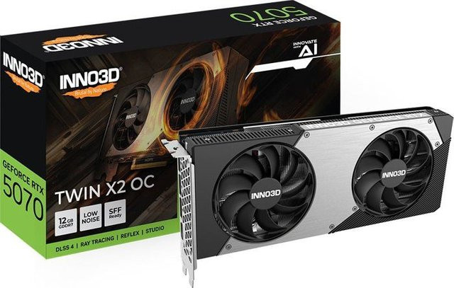 INNO3D GeForce RTX 5070 TWIN X2 OC Grafikkarte in Schwarz - Bild 2