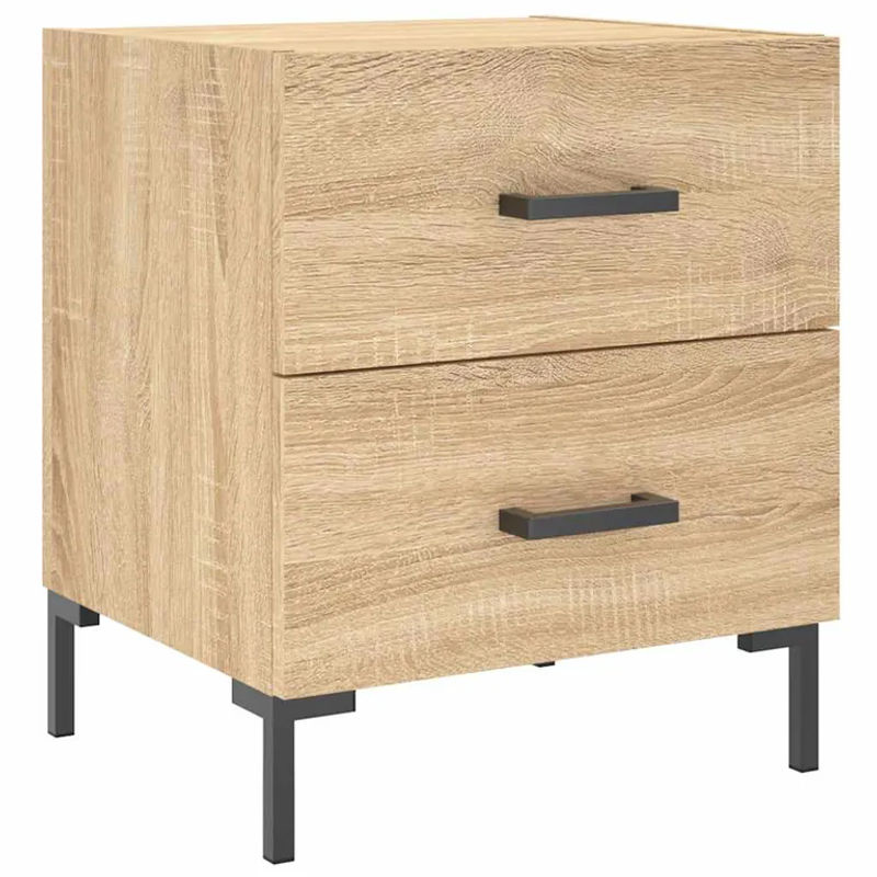 Vidaxl Nachttische 2er Set Modern Sonoma-Eiche B/T/H: 40 x 35 x 47,5 cm - Bild 4