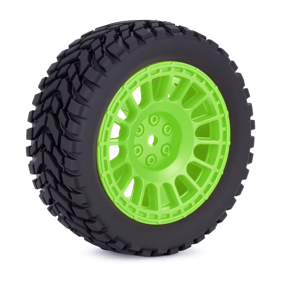 MALOM RC Rallye-Reifen, Gummi-Kunststoff, Grün - Bild 2