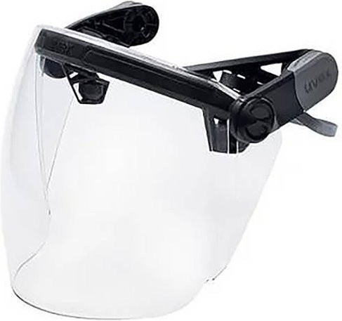 Uvex Vimox 9920001 Schutzvisier in Schwarz und Transparent mit UV-Schutz, Antibeschlag-Schutz und Antikratz-Schutz nach EN 166 - Bild 1