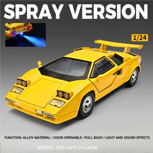Linyi toy car Lambor Lp500S Legierungsauto-Modell, 1:24, mit Licht und Sound, ab 14 Jahren - Bild 1