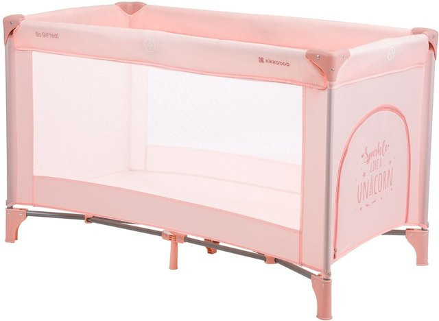 Kikkaboo Reisebett So Gifted mit weicher Matratzenauflage und Seiteneingang in Pink - Bild 1