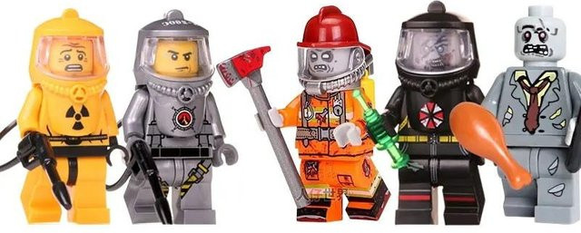 Leil WW Halloween Zombie Minifiguren, Zusammengebauter Wächter, Spielzeug - Bild 1