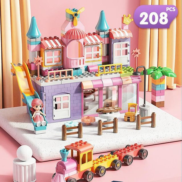 Kidsly Stadt Blöcke Haus Burg, Bausteine, ab 3 Jahre - Bild 1