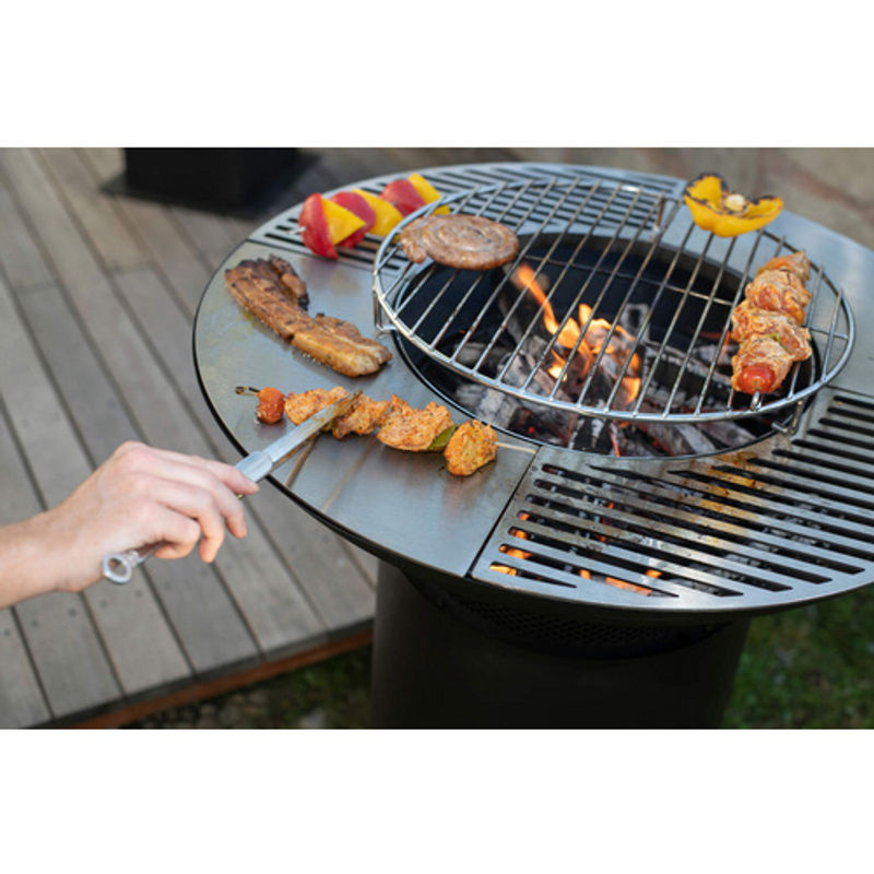 Westmann Grillplatte aus Stahl und Edelstahl in Schwarz, B/T: 75 x 75 cm - Bild 5