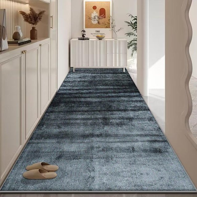Moderner Flurläufer HGHT in Blau, waschbarer Teppich für Flur und Wohnzimmer, B/T: 160 x 200 cm - Bild 1