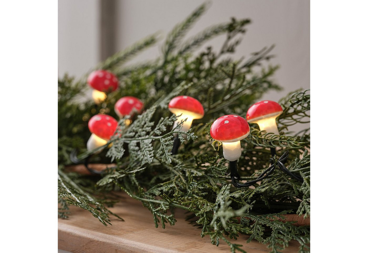 Lights4fun LED-Lichterkette mit 20 Fliegenpilzen - Bild 1