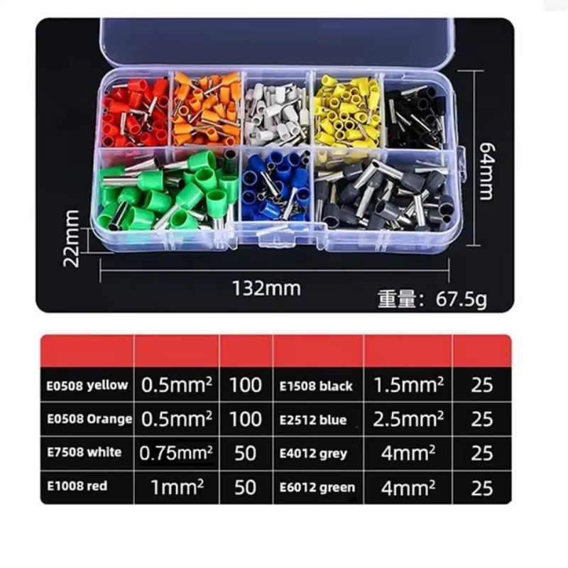 AOKIN 400-teiliges Crimp-Klemmen-Set mit Drahtverbinder und Crimp-Abschlussgerät, isolierte Terminals in Multicolor - Bild 2