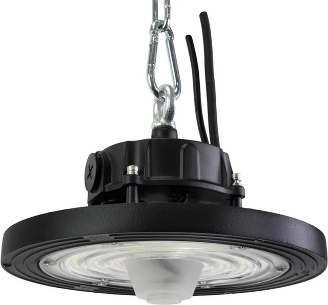 ENOVALITE LED HighBay UFO Hallenstrahler 60-100W, 4000K Neutralweiß, dimmbar und verstellbarer Abstrahlwinkel, IP65, Schwarz - Bild 1