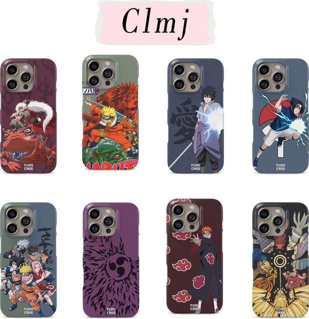 Bandai Anime Handyhülle Naruto Design für iPhone 17 16 15 14 13 12 11 Pro Max Plus und weitere Modelle, doppelschichtige Schutzhülle - Bild 1