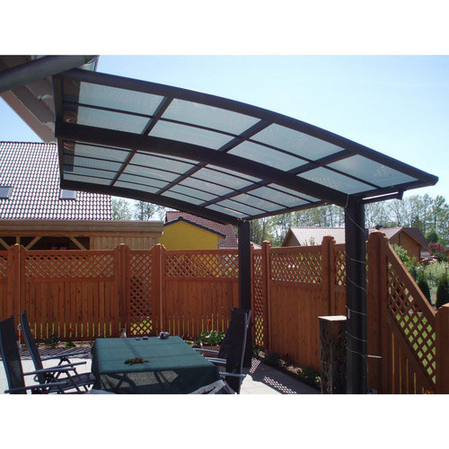 Ximax Einzelcarport Portoforte 110 in Braun mit Regenrinne und Pfostenankern, B/T: 270,4 x 495,4 cm - Bild 4