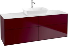 V&B Waschtischunterschrank Finion mit Wandbeleuchtung in Weiß Matt, B/T: 160 x 60 cm - Bild 1