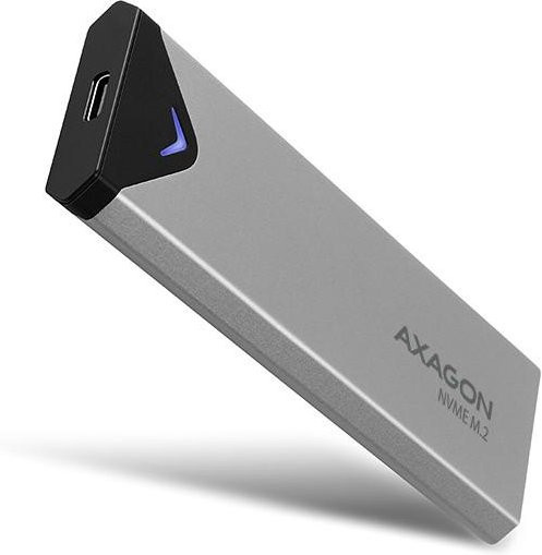 AXAGON USB-C 3.2 Gen 2 M.2 NVMe SSD Gehäuse EEM2-UG2 in Silber (42-80mm) - Bild 1