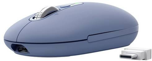 Trust Seron Maus kabellos optisch Blau mit 7 Tasten und Bluetooth sowie USB-C und USB-A Anschluss - Bild 1