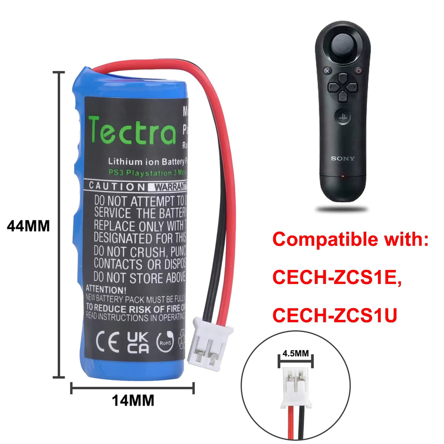 Sony Li-Ion Akku für PlayStation 3 Motion Navigation Controller CECH-ZCS1E CECH-ZCS1U Ersatz für 4-9443-600-01 - Bild 3