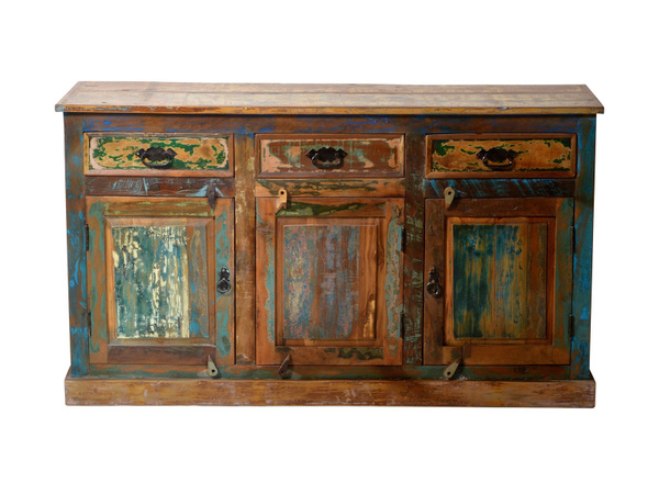 SIT Sideboard RIVERBOAT aus Altholz in Bunt, Rustikaler Stil, B/H/T: 160 x 80 x 40 cm