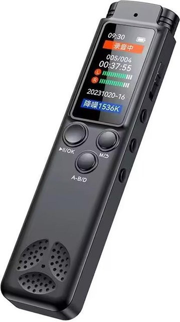 Honor Electronics Digitaler Sprachrekorder mit Vollfarb-TFT-Bildschirm und Songwiedergabe, 32GB, Schwarz - Bild 1