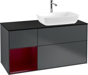 V&B Waschtischunterschrank Finion Wandbeleuchtung in Lackausführung, Breite: 120 cm, Tiefe: 50,1 cm, Höhe: 50,1 cm - Bild 1