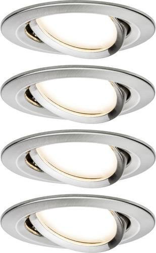 Paulmann Coin Slim LED-Einbauleuchte 4er Set, Silber, dimmbar, 18W - Bild 1