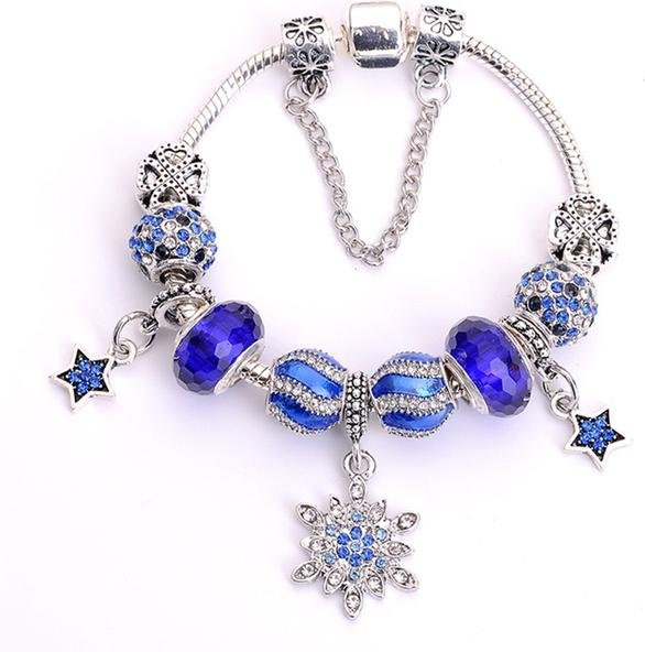 Allbestart Charm-Armband, Silber, Kristall, Kinder und Frauen, 20cm - Bild 1