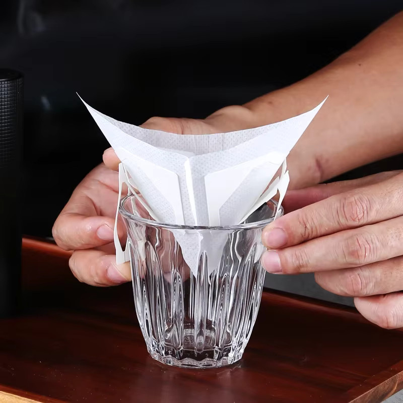 HAVMORE Einweg Kaffee Filterbeutel zum Aufhängen, Tragbare Kaffee-Drip-Filter für Espresso und Tee, Weiß - Bild 2