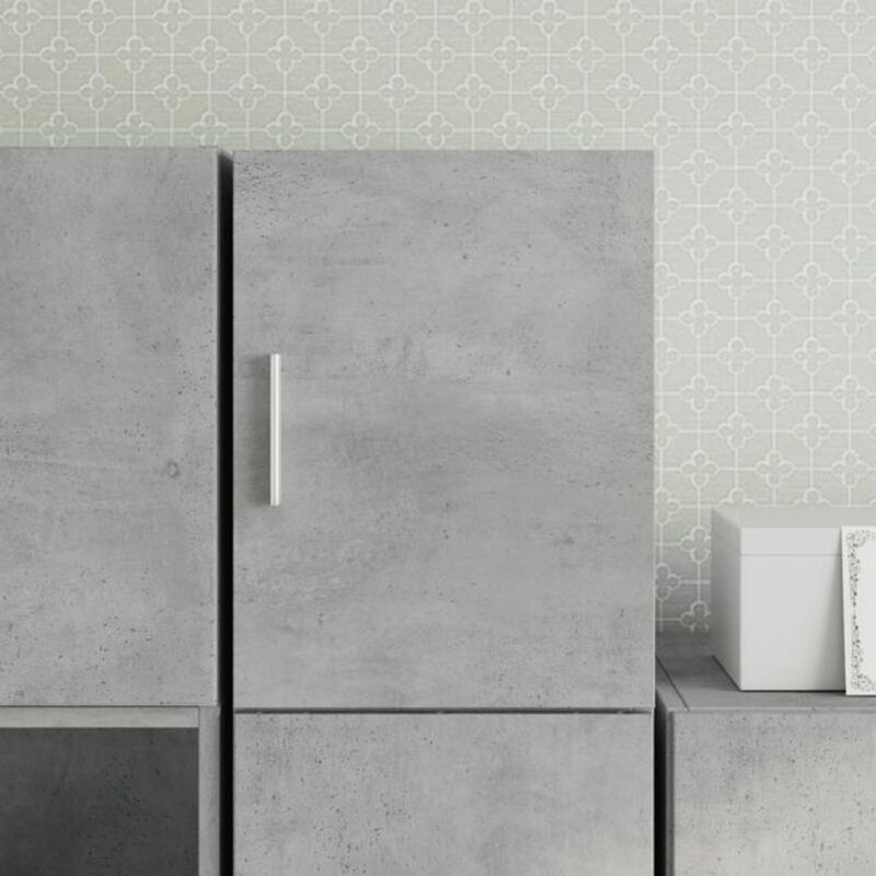 Vidaxl Wandschrank Modern in Grau aus Holzwerkstoff mit Drehtüren B: 30 cm, H: 42,5 cm, T: 40 cm - Bild 1
