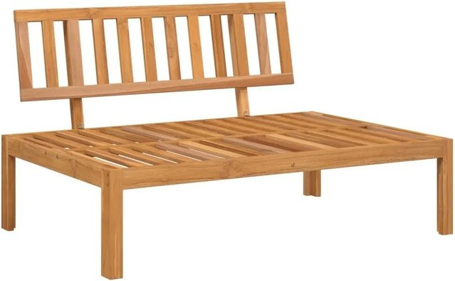 vidaXL Garten-Mittelsofa aus Massivholz Akazie in Braun, B/T/H: 120 x 69 x 92 cm - Bild 1