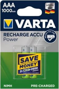 Varta Recharge Accu Power AAA Micro Akku NiMH 1,2 V 1000 mAh, 2er Pack - Bild 2